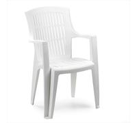 Chaise De Plastique Grande Fauteuil pour Jardin Extérieur Résistant 62 × 60 ×
