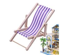 Chaise de Pont Miniature - Petit siège Salon Pliant, Chaise de Jouets pour Affichage | Modè de Fauteuil inclinable sur Table, Small décor de scène de Jardin de Maison, réplique de Chaise Mignonne, c