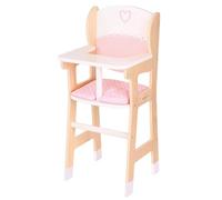 New Classic Toys Chaise haute pour poupée en bois