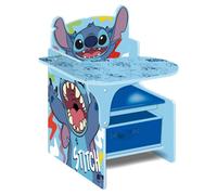 Arditex Chaise-bureau Lilo & Stitch enfant - rangement bleu 62x30x60 cm