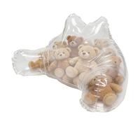 Chaise de rangement pour animaux en peluche - Capacité de 30 L - Conteneur à texture douce polyvalent - Support pliable et confortable - Organiseur multifonction | Salle de jeux pour filles, salon