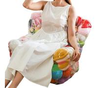 Chaise de Rangement pour Animaux en Peluche - Organisateur d'affichage en Peluche Transparent, Solution de siège Pouf spacieux, Support de Collection en PVC | Ados Adultes Parents Locataires M