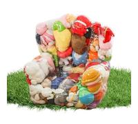 Chaise De Rangement Pour Animaux En Peluche - Rangement Transparent Pour Poupées En Peluche | Pouf Organisateur D’animaux En Peluches | Pour Ados Adultes Parents Locataires Maison Appartemen