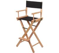 Chaise De Réalisateur Chaise De Maquilleur, Chaise De Directeur Pliante, Chaise Portable en Bois, Chaise De Maquilleur Pliable, Black 1