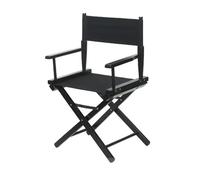 Chaise de réalisateur polyvalente en bois massif, tabouret haut pliable en toile, chaise de bureau polyvalente, chaise de maquillage, siège portable et confortable Pour Camping, Mer, Plage(Color08)