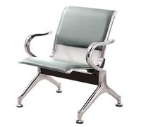 Chaise de Réception de Bureau, Chaises de Salle D'attente, Banc de Hall, Banc de Réception D'aéroport avec Accoudoirs et Dossier, pour Hôpital, Banque, Salon, Barbier, Salle de Conférence(Gray)