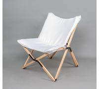 Chaise de régie Rebecca Mobili Mukwa 84x69x74 bois polyester marron blanc