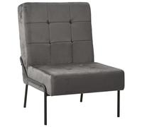Vidaxl Chaise De Relaxation 65x79x87 Cm Gris Foncã© Velours Gris