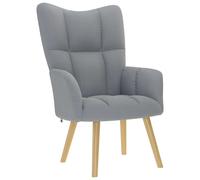 Chaise de relaxation avec repose-pied Crème Tissu chaise fauteuil relax vidaXL