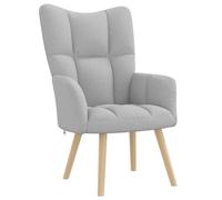 vidaXL Chaise de relaxation gris nuage tissu, chaise, fauteuil relax, fauteuil relax en tissu, chaise de salon, chaise en 4016766