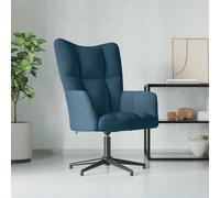 Chaise de Relaxation avec Repose-pied Gris Foncé Velours Fauteuil vidaXL