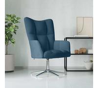vidaXL Chaise de Relaxation Fauteuil de Détente Siège de Relaxation Chaise de Détente Salon Salle de Séjour Intérieur Bleu 328127