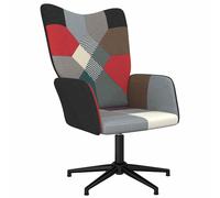 Chaise de Relaxation avec Repose-pied Patchwork Tissu Fauteuil Détente vidaXL