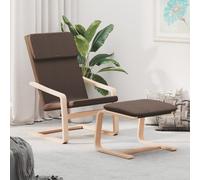 Chaise de Relaxation avec Repose-pied Tissu Siège Salon Multicolore vidaXL
