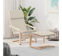 Chaise de Relaxation avec Repose-pied Tissu Siège Salon Multicolore vidaXL