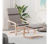 Chaise de Relaxation avec Repose-pied Tissu Siège Salon Multicolore vidaXL