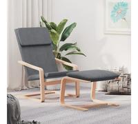 Chaise de Relaxation avec Repose-pied Tissu Siège Salon Multicolore vidaXL
