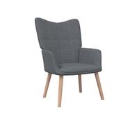 Chaise de Relaxation et Tabouret Gris Clair Tissu Fauteuil Repose-pied vidaXL