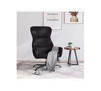 Chaise de Relaxation Noir Similicuir Fauteuil Siège Salle de Séjour vidaXL