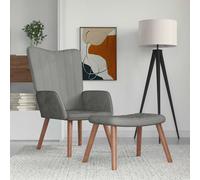 Chaise de Relaxation Fauteuil Siège Meuble Salle de Séjour Salon Velours vidaXL