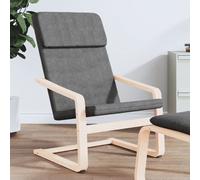 Chaise de Relaxation Fauteuil Siège Salle de Séjour Gris Foncé Tissu vidaXL
