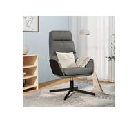 vidaXL Chaise de relaxation Gris clair Tissu Gris clair G
