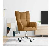 vidaXL Chaise de relaxation Marron Velours