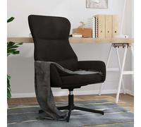 Fauteuil relax velours noir