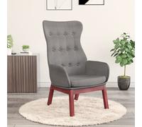 Chaise de Relaxation Gris Foncé Tissu Fauteuil Siège de Détente Salon vidaXL