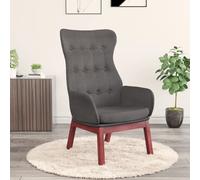 vidaXL Chaise de relaxation Gris foncé Tissu