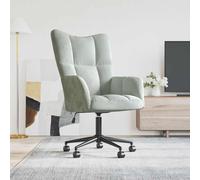 Chaise de Relaxation Gris Foncé Velours Fauteuil Siège Détente Salon vidaXL