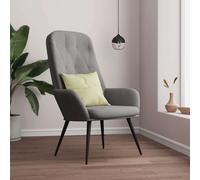 vidaXL Relaxstoel met voetenbank fluweel lichtgrijs3097619 gris clair G