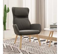 Chaise de Relaxation Gris Foncé Velours Siège Salle de Séjour Fauteuil vidaXL