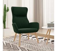 Chaise de Relaxation Gris Foncé Velours Siège Salle de Séjour Fauteuil vidaXL