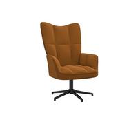 Chaise de relaxation Marron Velours