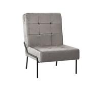 vidaXL Chaise de relaxation velours gris clair – meuble de salon / salle à manger intérieur
