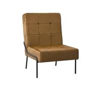 Chaise de Relaxation Meuble de Salon Chaise de Salle de Séjour Chaise de Salle à Manger Maison Intérieur xx cm Marron Velours