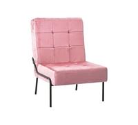 vidaXL Chaise de Relaxation Meuble de Salon Chaise de Salle de Séjour Chaise de Salle à Manger Maison Intérieur xx cm Rose Velours Rose G