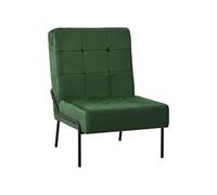 vidaXL Chaise de Relaxation Meuble de Salon Chaise de Salle de Séjour Chaise de Salle à Manger Maison Intérieur xx cm Vert Foncé Velours Vert G