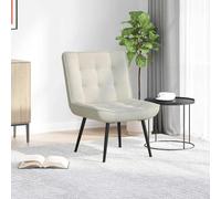 Chaise de relaxation noir 64x74x84 cm velours fauteuil vidaXL