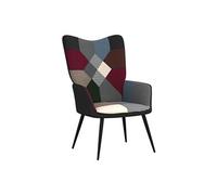 Chaise de Relaxation avec Repose-pied Patchwork Tissu Fauteuil Salon vidaXL