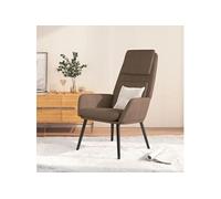 Chaise de relaxation Taupe Tissu
