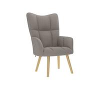 vidaXL Chaise de relaxation Taupe Tissu, chaise, fauteuil relax, fauteuil relax en tissu, chaise de salon, chaise en tissu, 4016773