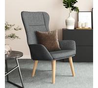 Chaise de Relaxation Tissu Gris Clair Siège Fauteuil Salle de Séjour vidaXL