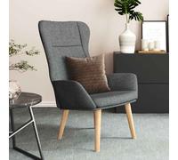 Chaise de Relaxation Tissu Gris Clair Siège Fauteuil Salle de Séjour vidaXL