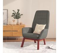 Chaise de Relaxation Tissu Gris Foncé Siège Salle de Séjour Fauteuil vidaXL