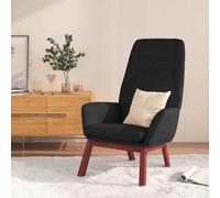 vidaXL Fauteuil relax tissu noir Noir G