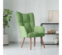 Vidaxl Chaise De Relaxation Vert Clair Velours Vert