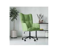 vidaXL Chaise de relaxation en velours vert clair