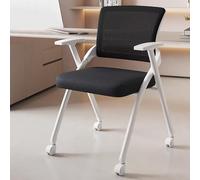 Chaise de réunion pliable avec bras de tablette for bloc-notes robuste, chaise de bureau empilable à siège rembourré, commerciale for salle de formation en salle de e centre de conférence